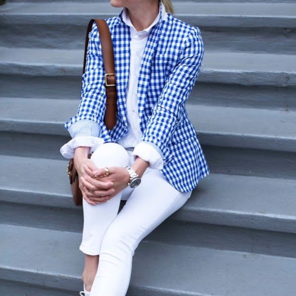 Gingham blazer - Picture 2 of 7